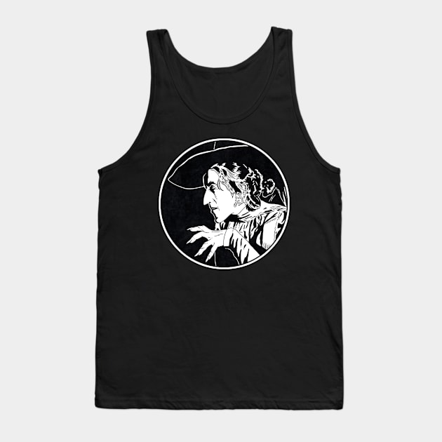 WICKED WITCH OF THE WEST - The Wizard of OZ (Circle Black and White) Tank Top by Famous Weirdos